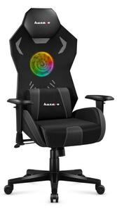 Huzaro Combat 7.6 RGB LED Gamer szék - Fekete (HZ-COMBAT 7.6 RGB BLACK)