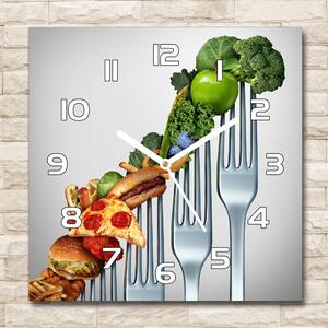 Szögletes fali üvegóra Az előleget a diéta