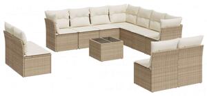 VidaXL Polyrattan Kerti Ülőgarnitúra - Bézs - 12 részes