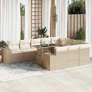VidaXL Polyrattan Kerti Ülőgarnitúra - 11 részes - Bézs