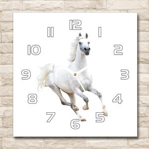 Szögletes üvegóra Fehér arab ló