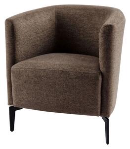 Design fotel, barna/fekete, KAPY