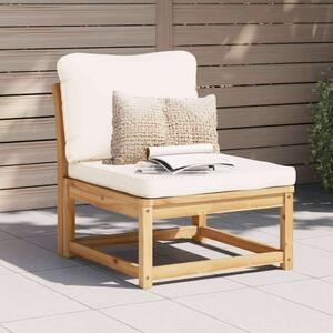 VidaXL 2 db tömör akácfa kerti kanapé párnákkal