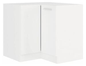 Alsó sarokszekrény, fehér, SPLIT 89x89 DN 1F BB