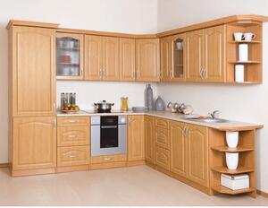 Konyhaszekrény, felső, éger, balos, LORA MDF NEW KLASIK W30/735
