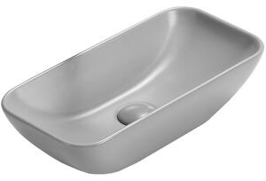 Mexen Klara 46 x 23 cm-es, világosszürke matt pultra szerelhető mosdó - 21564661