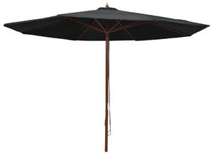 VidaXL Kültéri Napernyő - Fekete - 350 cm