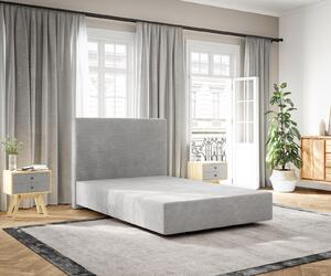 DELIFE Boxspring ágy Dream-Well 120 x 200 cm mikroszálas ezüstszürke
