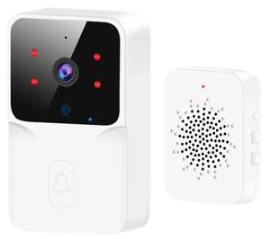 Vezeték nélküli WiFi videós mini kapucsengő beltéri csengő egységgel - Fehér