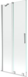 Mexen Velar 2-paneles, toló kádparaván 85 x 150 cm, átlátszó, króm - 896-085-000-01-01