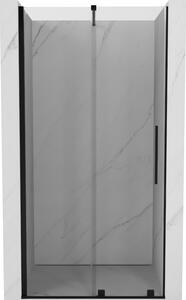 Mexen Velar 120 cm-es toló zuhanyajtók, átlátszó, fekete - 871-120-000-01-70