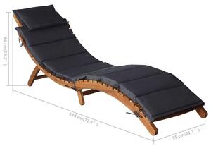 VidaXL Akácfa Napozóágy - 184cm