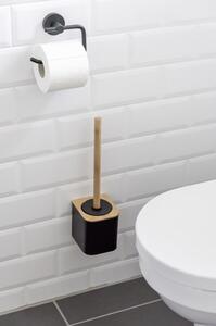 Fekete öntapadós bambusz WC-kefe Bambusa – Wenko