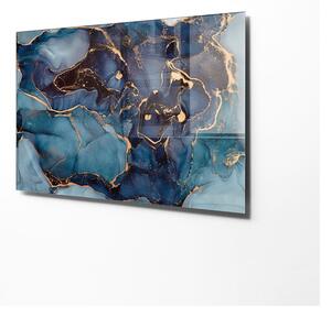 Üveg kép 70x50 cm Dark Marble – Wallity