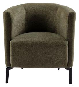 Design fotel, zöld/fekete, KAPY