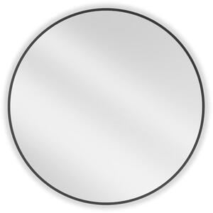 Mexen Loft kerek fürdőszobai tükör 80 cm, fekete keret - 9850-080-080-000-70