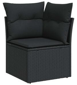 VidaXL Polyrattan Kerti Ülőgarnitúra - 10 részes - Fekete