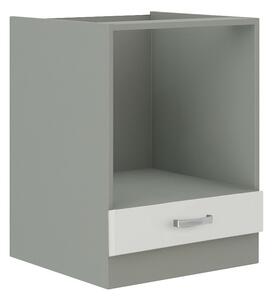 Alsószekrény, fehér magasfényű, PRADO 60 DG BB