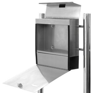STILISTA Acél postaláda állvánnyal 37 x 36 x 9 cm