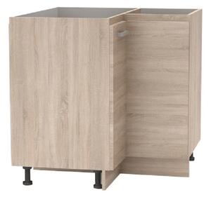 Alsó sarokszekrény, tölgy sonoma, univerzális, NOVA PLUS NOPL-061-RS