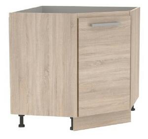 Alsó sarokszekrény, tölgy sonoma, univerzális, NOVA PLUS NOPL-065-RS