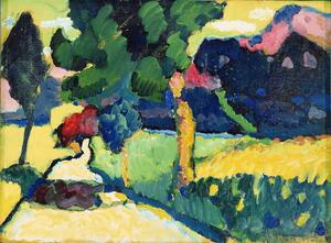 Wassily Kandinsky - Festmény reprodukció Summer Landscape, 1909, (40 x 30 cm)
