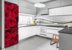 Hűtő matrica Vörös rózsa