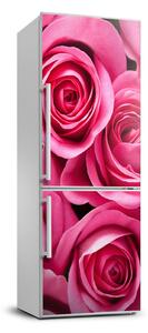 Hűtő matrica Rózsaszín rózsa