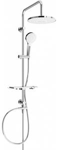 Mexen T05 zuhanygarnitúra felső fejjel 22,5 cm, króm / fehér, 798050593-00
