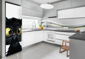 Hűtő matrica Fal macska