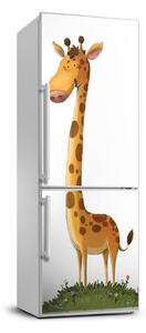 Hűtő matrica Fal zsiráf