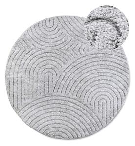 Világosszürke kerek szőnyeg ø 160 cm Panglao New York Light Grey – Elle Decoration