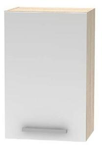 Felsőszekrény 45 1DV, tölgy sonoma/fehér, NOVA PLUS NOPL-024-OH