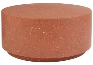 Dohányzóasztal TREZZO 90 cm 90 cm Terrazzo hatású Piros terrazzo