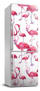 Hűtő matrica Flamingók