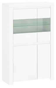 Vitrin 2D2W, fehér fényes, LINDY