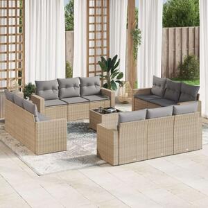 VidaXL Polyrattan Kerti Ülőgarnitúra - 13 részes - Bézs