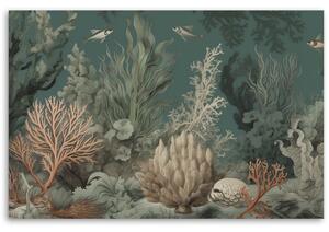 Gario Vászonkép Korallok és halak Méret: 60 x 40 cm