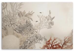 Gario Vászonkép Víz alatti növények és halak Méret: 60 x 40 cm