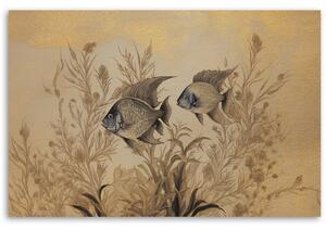 Gario Vászonkép Növények és halak a víz alatt Méret: 60 x 40 cm