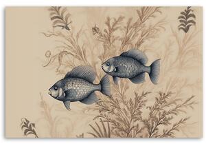 Gario Vászonkép Vízi növények és halak Méret: 60 x 40 cm