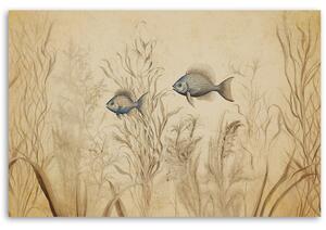 Gario Vászonkép Vízi növények halakkal Méret: 60 x 40 cm