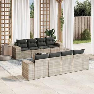 VidaXL Polyrattan Kerti Ülőgarnitúra - 9 részes