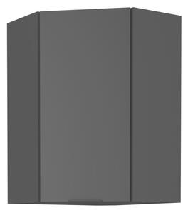 Felső sarokszekrény fekete, SIBER 60x60 GN-90 1F