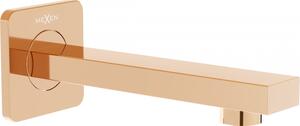 Mexen CUBE, rejtett fürdőkar 16cm, rózsa-arany, 79370-60