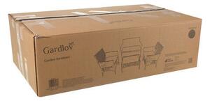 Gardlov rattan kerti bútor sötétszürke-szürke 26907