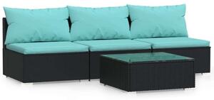 VidaXL Polyrattan Kerti Ülőgarnitúra - 4 részes