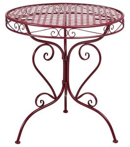Bisztró asztal ALBINIA 70 cm 70 cm Fém Burgundi