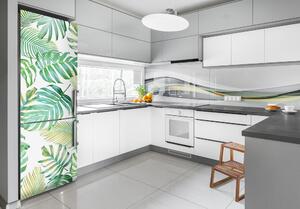Matrica hűtőre Trópusi levelek