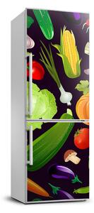 Matrica hűtőre Zöldségek